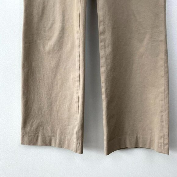 Soft Surroundings Pull On Chino Pants Women's Size 10 Tan High Rise Straight Leg - Picture 11 of 16